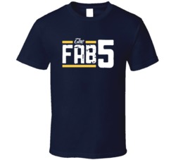 Fab Five Michigan Basketball Fan T Shirt