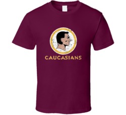 Washington Caucasians Football Whiteskins T Shirt