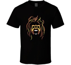 Ultimate Warrior Wwf Shilouette T Shirt
