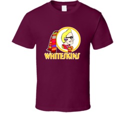 Washington Whiteskins Funny Football Parody T Shirt