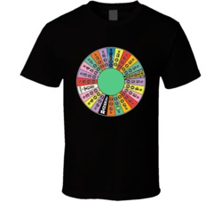 Wheel Of Fortune Game Show Spin T Shirt