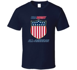 Usa Rugby All American Logo America T Shirt