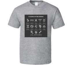 13 Signs Of The Zodiac Horoscope T Shirt