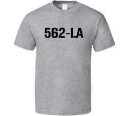 562-la Area Code Los Angeles Cardboard Cutout In Stadium Sports Fan T 