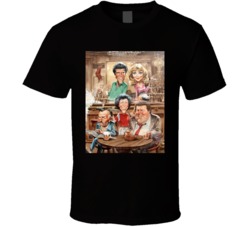 Cheers Caricature Sam Norm Carla T Shirt
