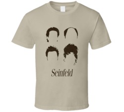 Seinfeld Shilouette Heads Kramer Jerry Elaine George T Shirt