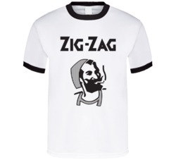 Zig Zag Rolling Paper Logo T Shirt