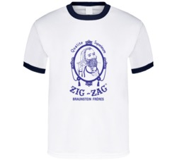 Zig Zag Braunstein Rolling Paper T Shirt