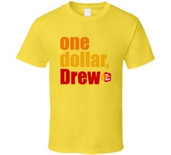 One Dollar Drew The Price Is Right Drew Carey Contestant's Row T Shirt