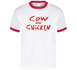 Cow And Chicken Cartoon T Shirt