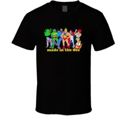 Made In The 80s Cartoon Characters Popular Animation Fan T Shirt
