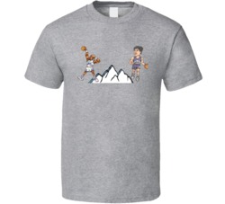 Utah Karl Malone John Stockton Caricature T Shirt