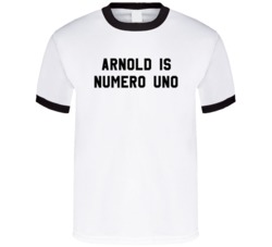 Arnold Is Numero Uno Pumping Iron T Shirt