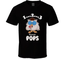 1 2 3 Tootsie Pops Owl T Shirt