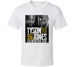 Mike Tyson Roy Jones Jr November 28 Boxing Fight T Shirt