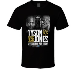 Roy Jones Jr Mike Tyson Pay Per View T Shirt