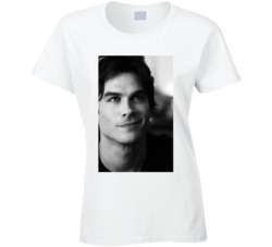 Vampire Diaries Damon Salvatore Ladies T Shirt