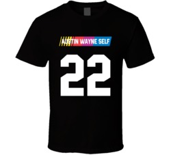 Austin Wayne Self 22 Nascar Driver Fan T Shirt