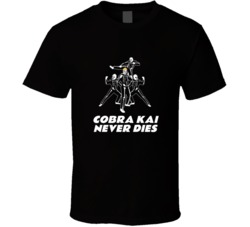 Cobra Kai Skeleton Never Dies Karate Kid T Shirt