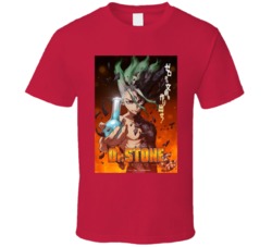 Dr Stone Senku Cover Art Manga T Shirt