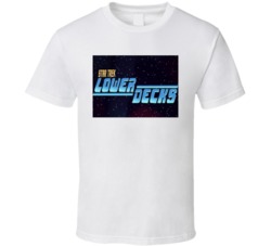 Star Trek Lower Decks Logo Cartoon T Shirt