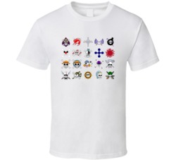 One Piece Pirate Skulls Flag Manga T Shirt