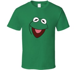 Big Face Kermit The Frog T Shirt