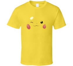 Pikachu Winkie Big Face Wink Pokemon T Shirt