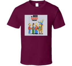 The Beer Band Theory Simpsons Big Bang T Shirt