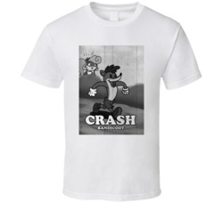 Crash Bandicoot Retro Video Game T Shirt