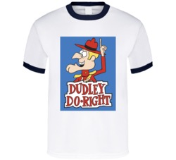 Dudley Do Right Canadian Mountie Rocky And Bullwinkle T Shirt