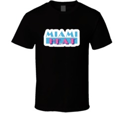 Miami Vice Basketball Heat Logo T Shirt