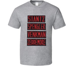 Ghostbusters Stantz Spengler Venkman Zeddemore T Shirt