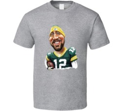 Arron Rodgers Caricature Green Bay Qb T Shirt
