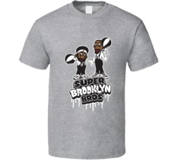 Kyrie Irving Kevin Durant Cartoon Mario Bros Brooklyn T Shirt
