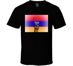 Peace Im Armenia Flag T Shirt