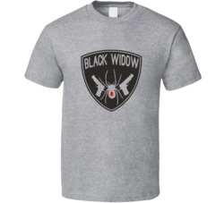 Black Widow Sport Logo Brooklyn T Shirt
