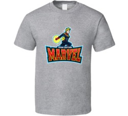 Team Captain Marvel Comic Lover T Shirt
