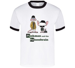 Breaking Bad Pinky And The Brain Pinkman And Heisenbrain T Shirt