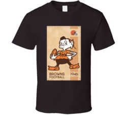 Retro Cleveland Football Logo 1946 T Shirt