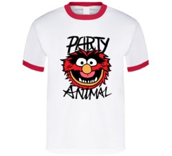 Party Animal Muppet Show Big Head T Shirt