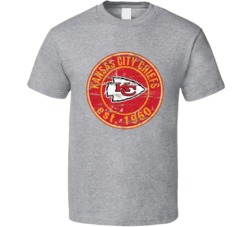 Retro Classic Kansas City Football Logo T Shirt