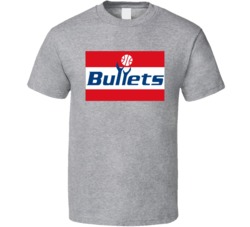 Washington Bullets Basketball Retro Logo T Shirt