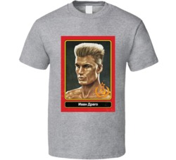 Ivan Drago Rocky Boxing Trading Card Russia T Shirt