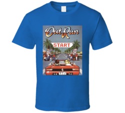 Classic Out Run Aracde Game T Shirt