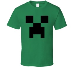Creeper Big Fave Minecraft Mine Craft T Shirt