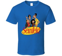 Seinfeld Cartoon Elaine George Jerry Kramer Fan T Shirt