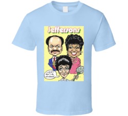 The Jeffersons Cartoon Sherman Hemsley T Shirt
