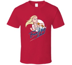 Buffy The Vampire Slayer Cartoon Sarah Michelle Gellar T Shirt