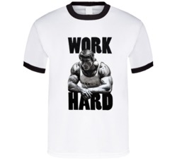 Work Hard Arnold Schwarzenegger Workout T Shirt